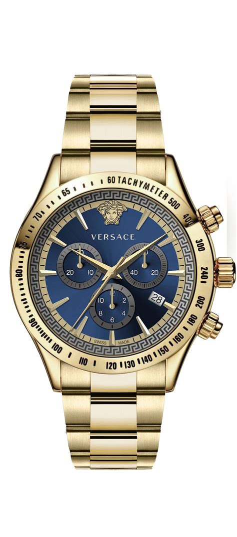 versace herrenuhr weiweiss mit gold|versace pyar watch gold.